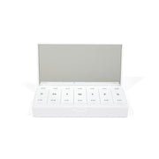 Crisp White AM/PM Pill Box Pillbox Port and Polish 