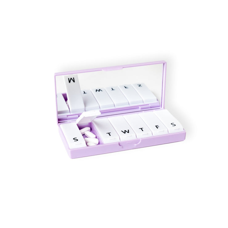 Lilac Pill Box Pillbox Port and Polish 