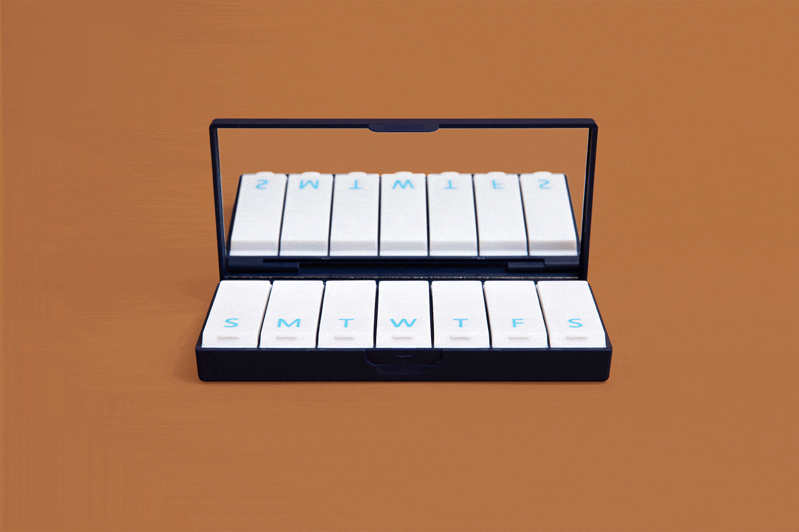 Navy Blue Pill Box Port and Polish